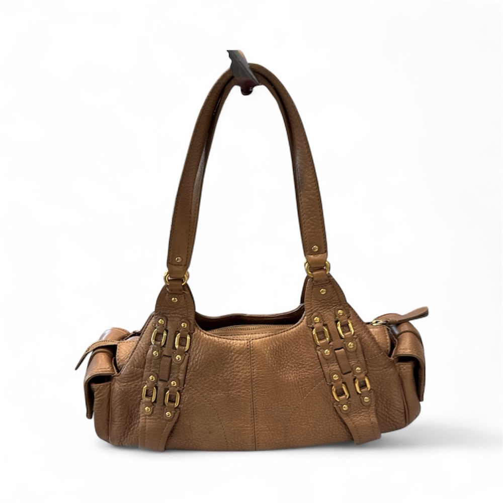 Cole Haan Bronze Leather Shoulder Bag